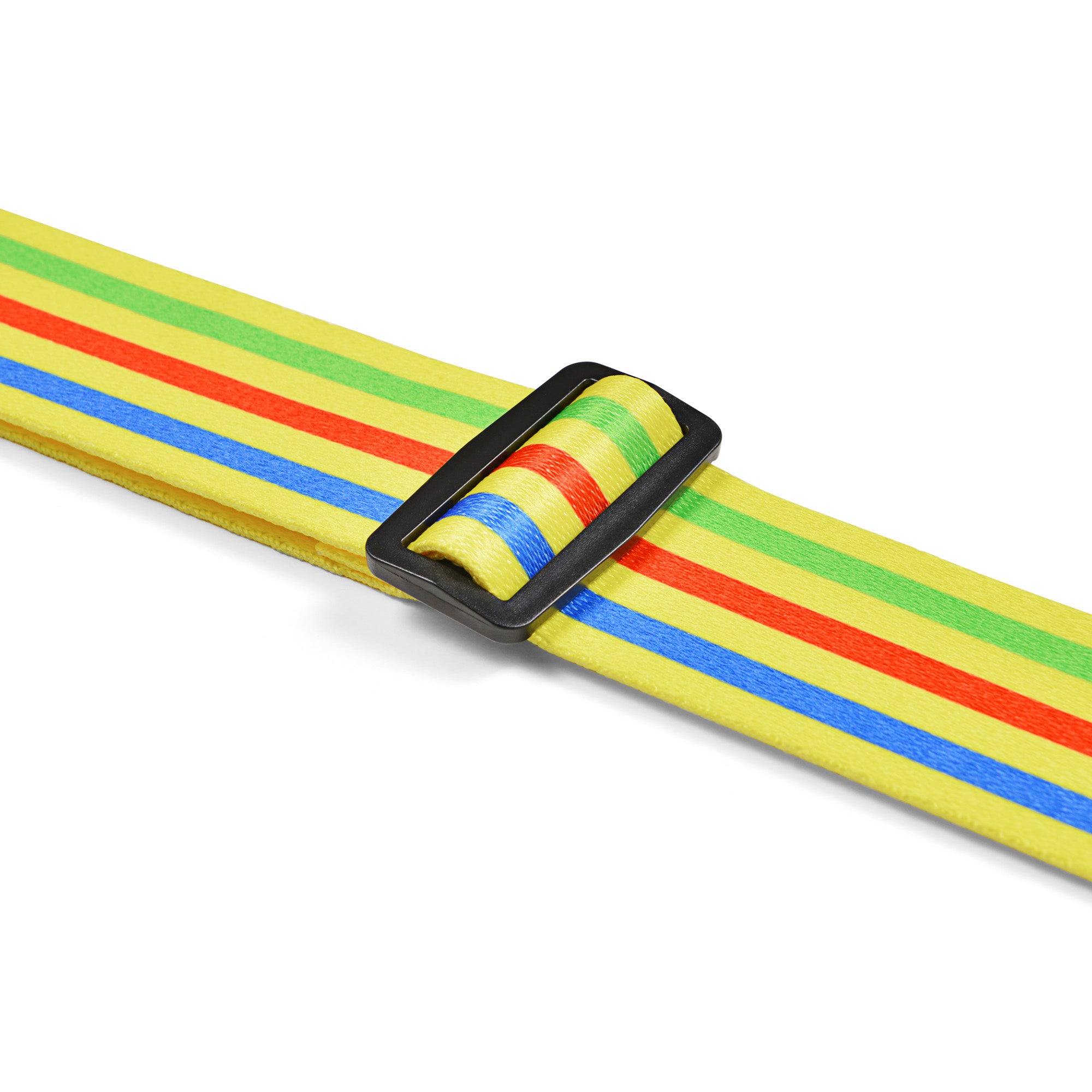 Amumu PC02P Stripe Guitar Strap Yellow Polyester Cotton