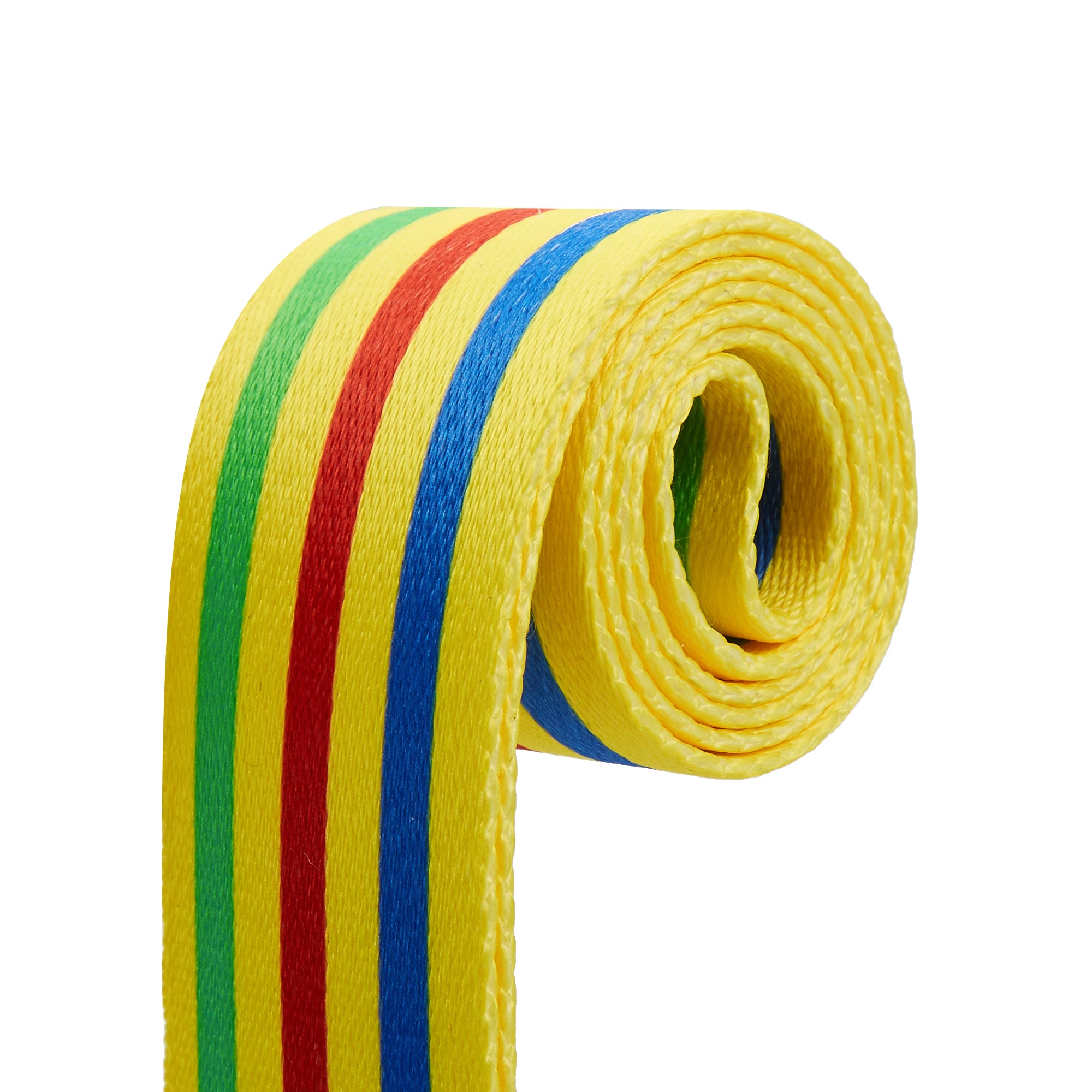 Amumu PC02P Stripe Guitar Strap Yellow Polyester Cotton