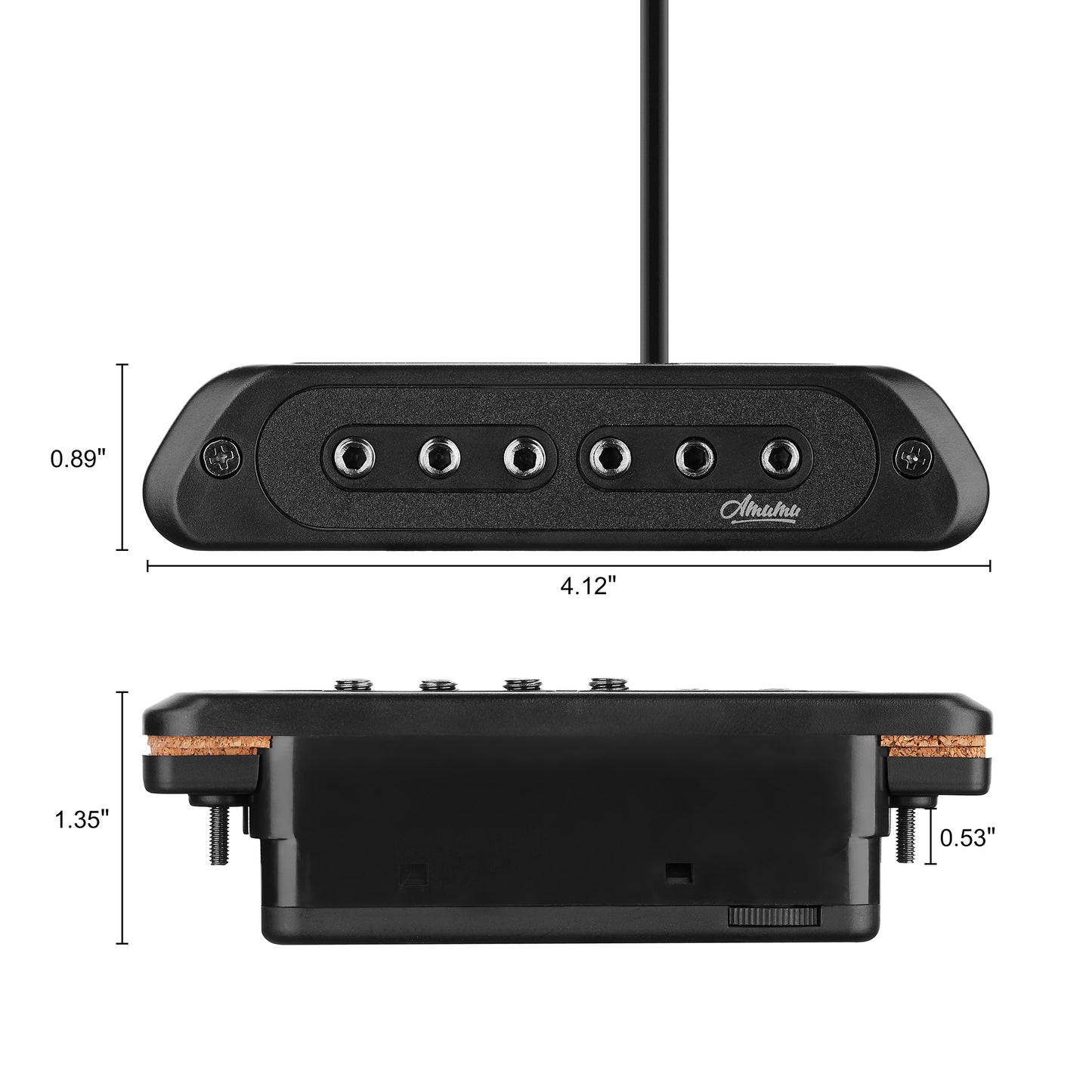 Amumu Passive Humbucking Soundhole Pickup for Acoustic Guitar - SP60