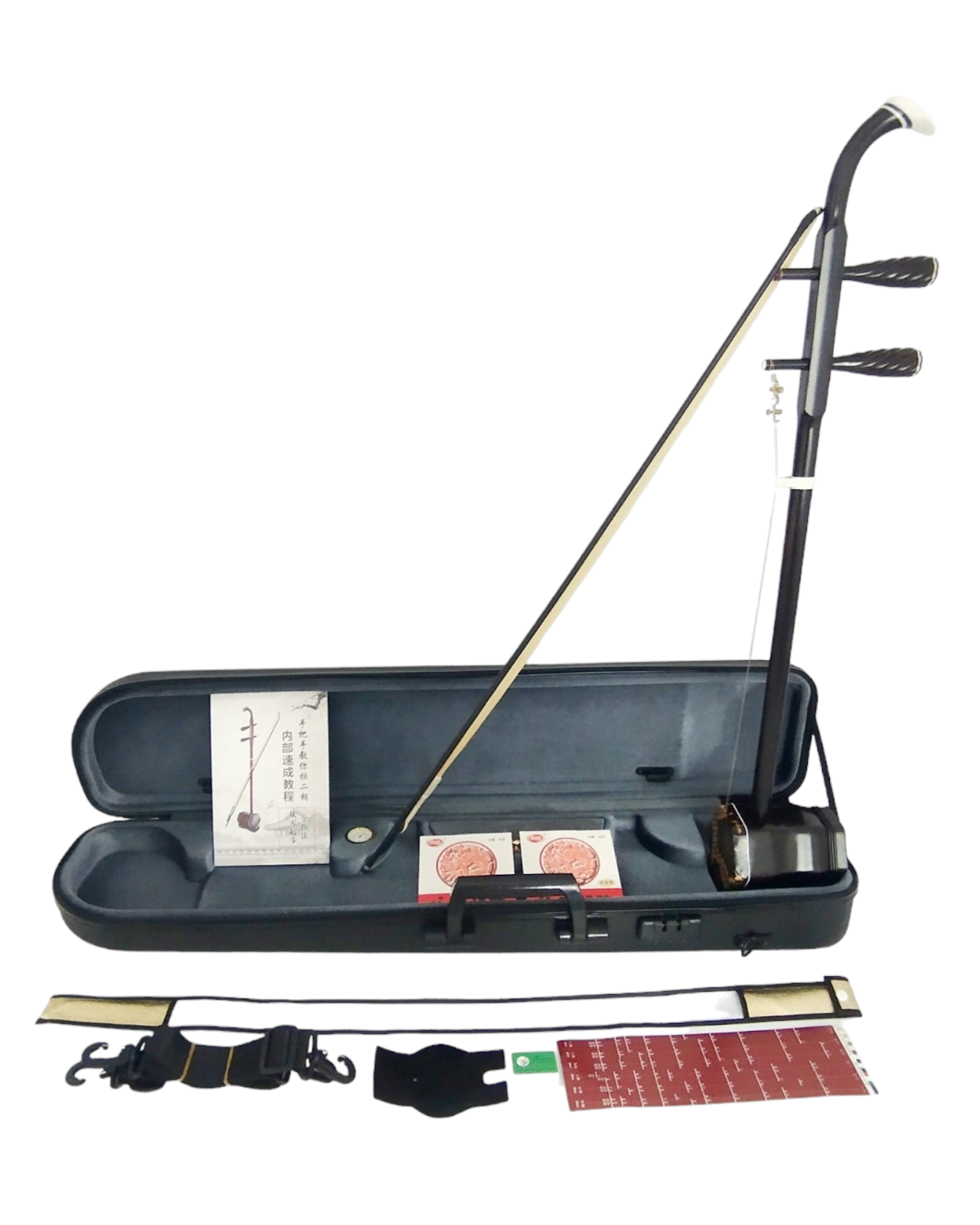 RW700 Black Rosewood Dragon Chinees Erhu with Hardcase