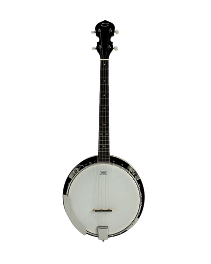 Caraya 4-String Mahogany Body Resonator Tenor Banjo 19 fret - Natural BJ004EQ1