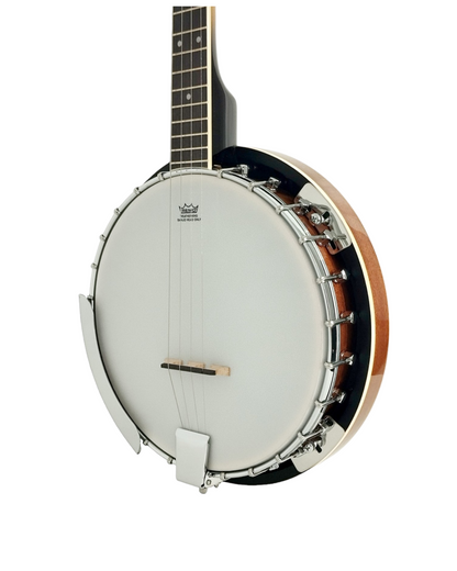 Caraya 4-String Mahogany Body Resonator Tenor Banjo 19 fret - Natural BJ004EQ1