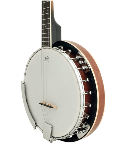 Caraya 4-String Mahogany Body Resonator Tenor Banjo - Natural BJ004EQ2