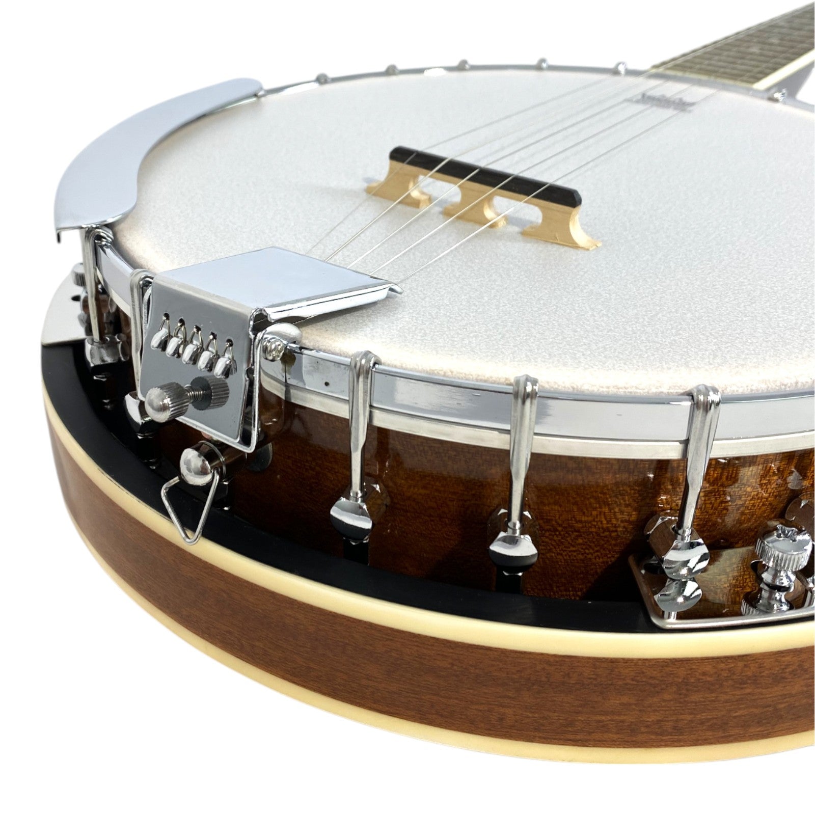 Caraya 5-String Mahogany Body Resonator Banjo - Natural BJ005