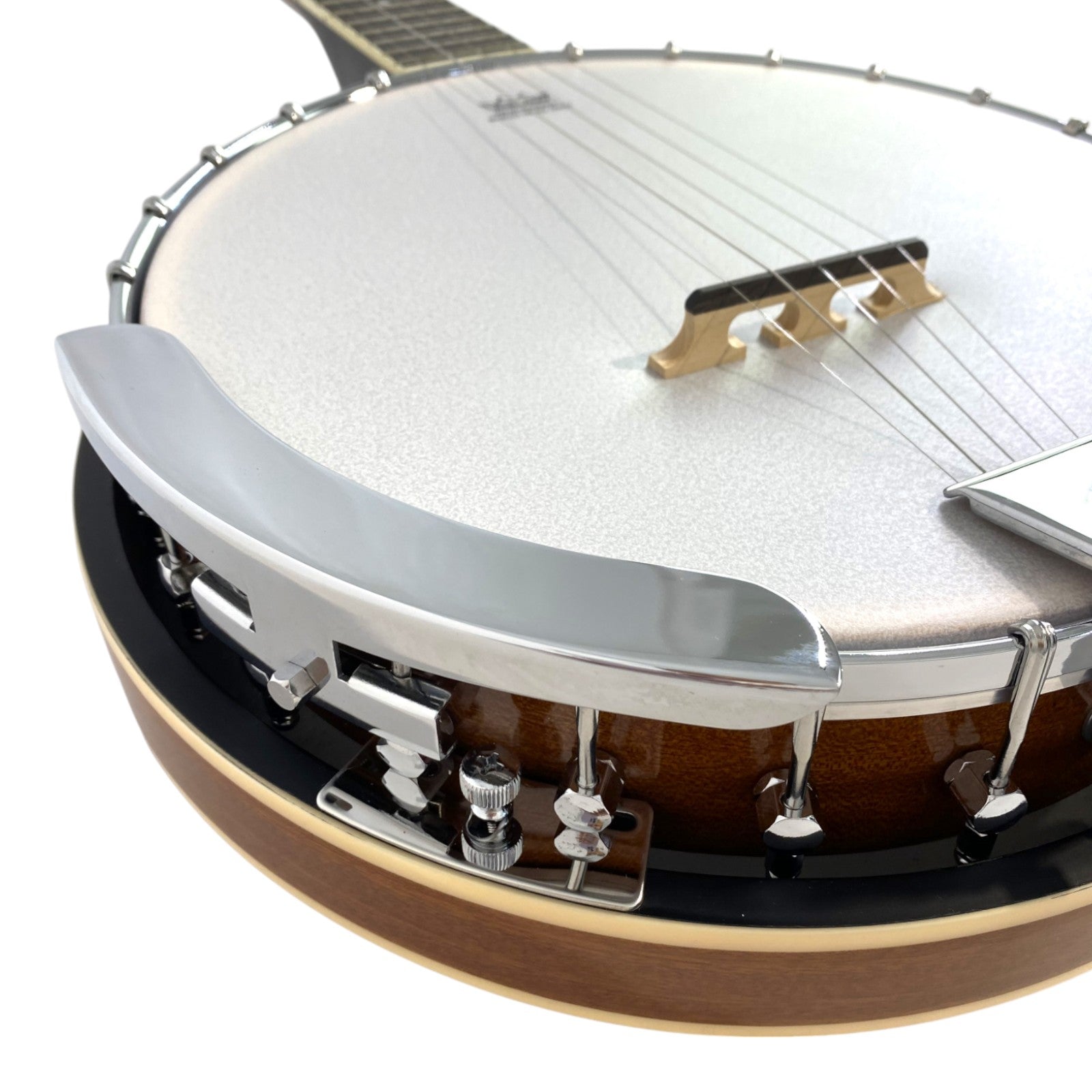 Caraya 5-String Mahogany Body Resonator Banjo - Natural BJ005