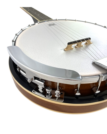 Caraya 5-String Mahogany Body Resonator Banjo - Natural BJ005