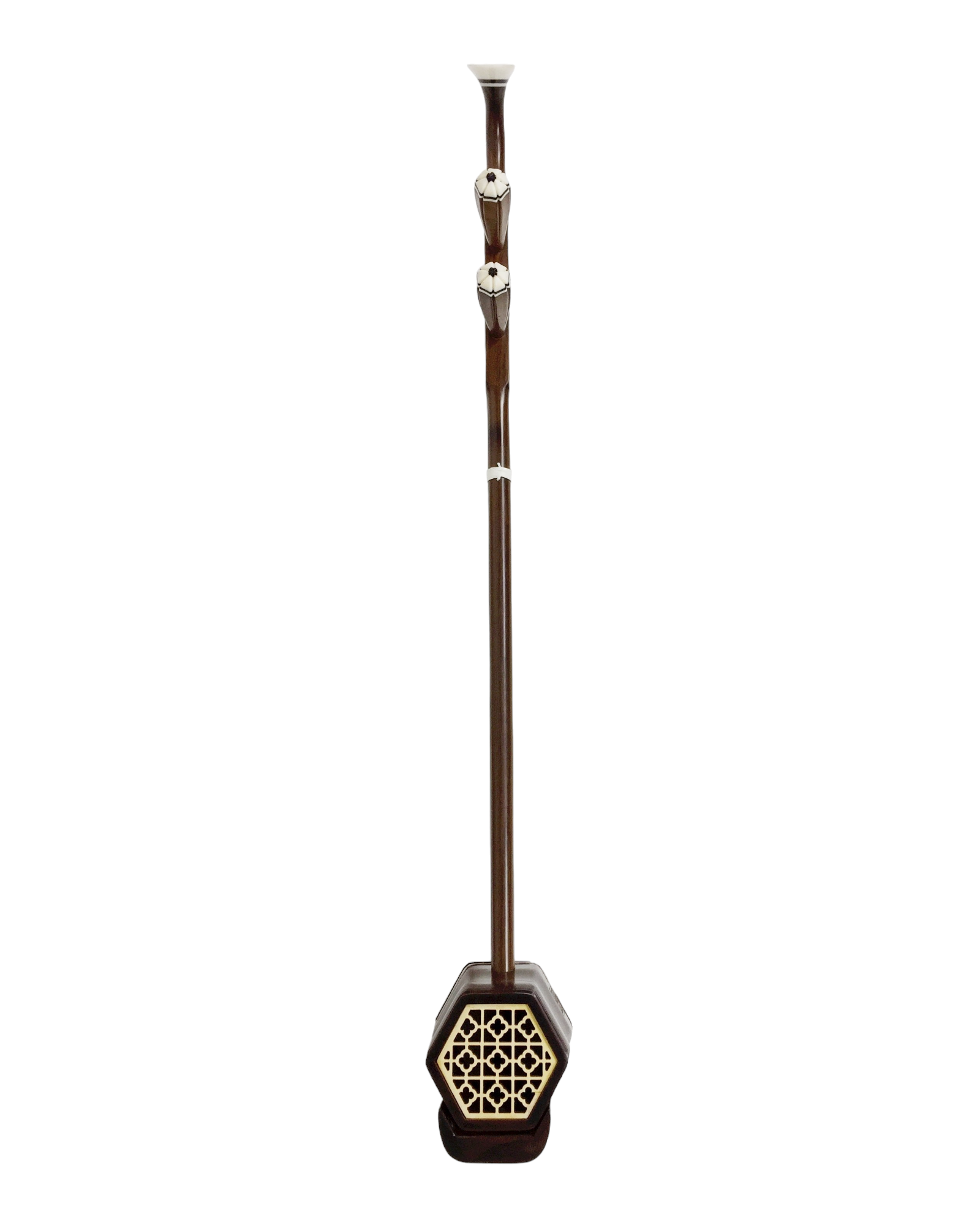 Chinese Erhu 2-string Violin Black rosewood Solid Wood W Hard Case