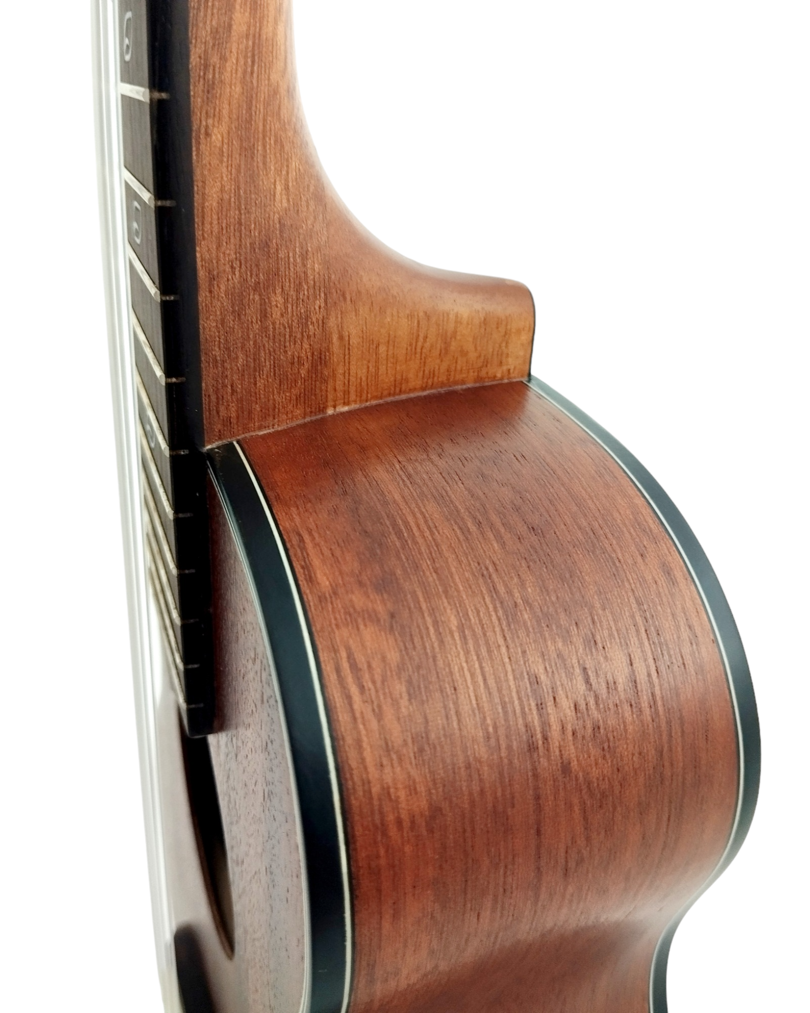 Leaf Series C100 All-Mahogany Concert Ukulele, Satin + 10mm Padded Gig Bag (Pink, Orange, Green)