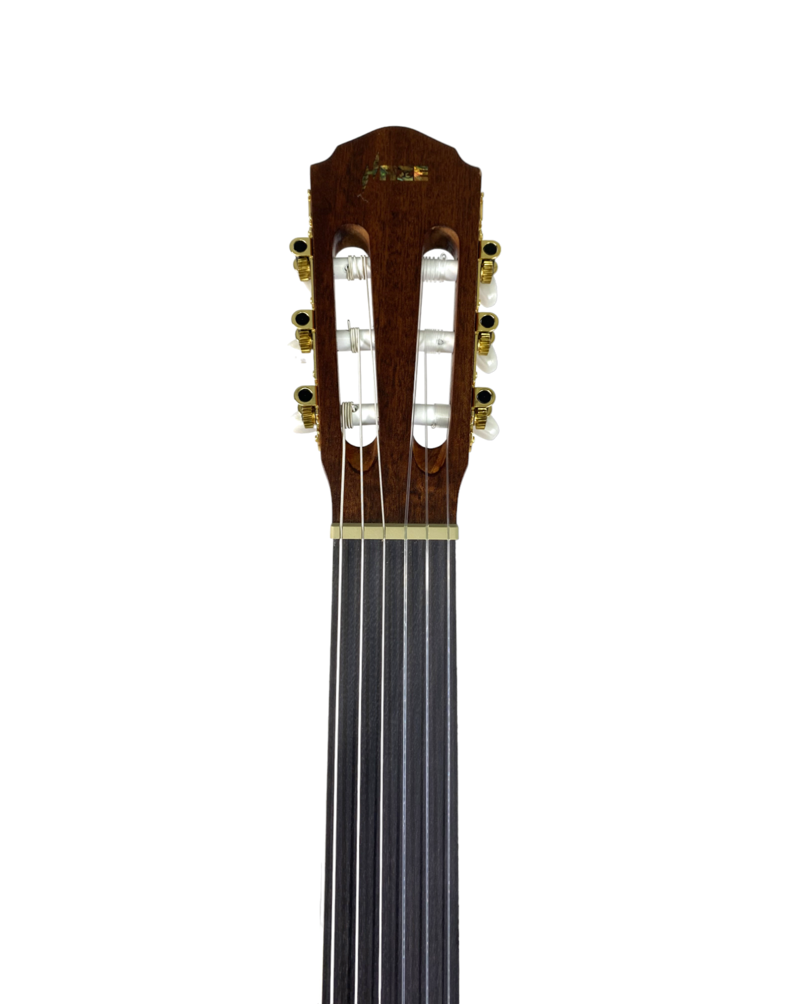 Haze Solid Spruce Fretless Arched Back Thin Body Classical Guitar w/ Built-In Pickups & Tuner in Matte - C551BCEQSMFL