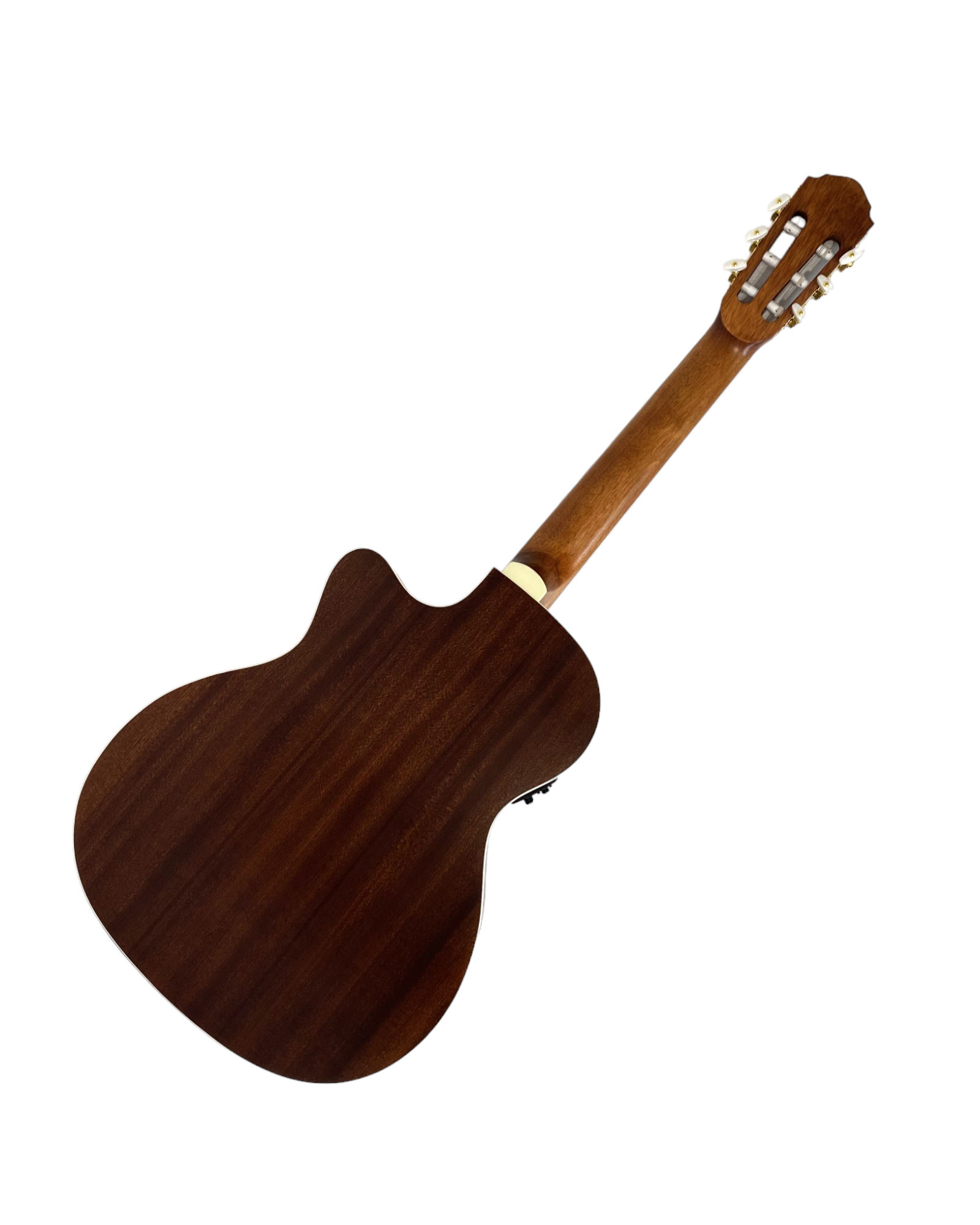 Haze Solid Spruce Fretless Arched Back Thin Body Classical Guitar w/ Built-In Pickups & Tuner in Matte - C551BCEQSMFL