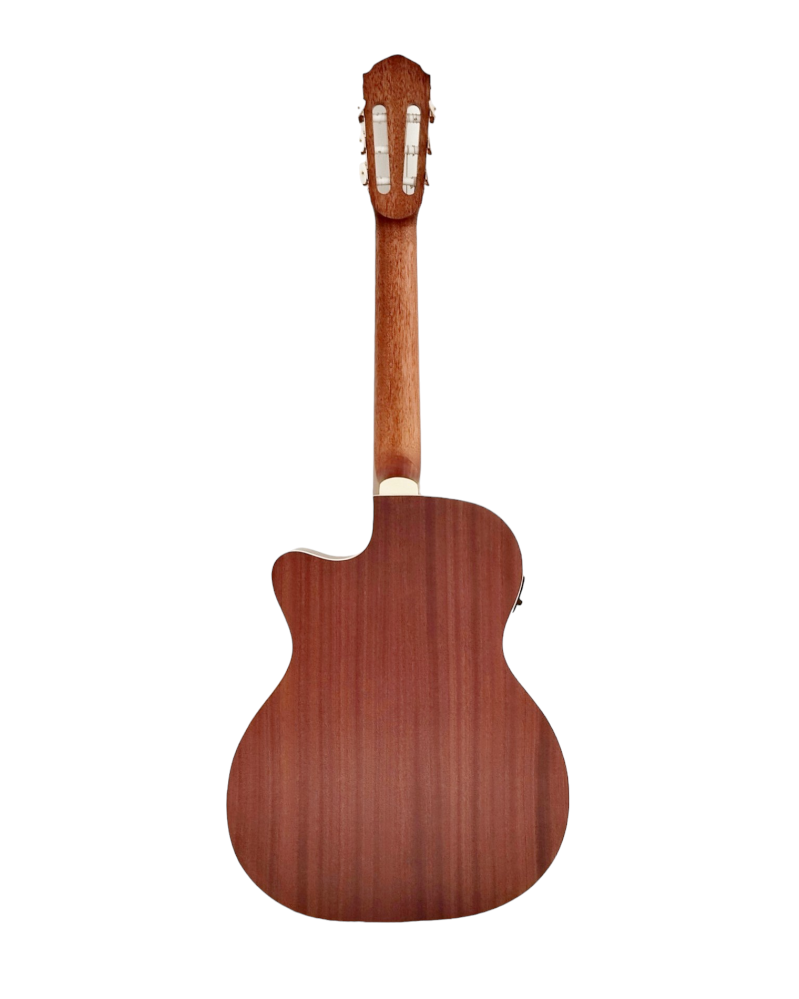 Haze Solid Spruce Arched Back Thin Body Classical Guitar w/ Built-In Pickups & Tuner in Matte - C551BCEQSM