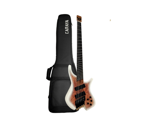 Headless Fanned Fret Electric Bass Guitar- 5 String CARAYAB5MS