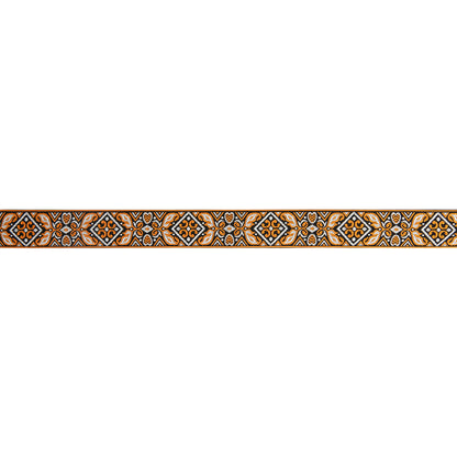 Amumu Vintage Embroidery Guitar Strap Orange Cotton - CO09JYL
