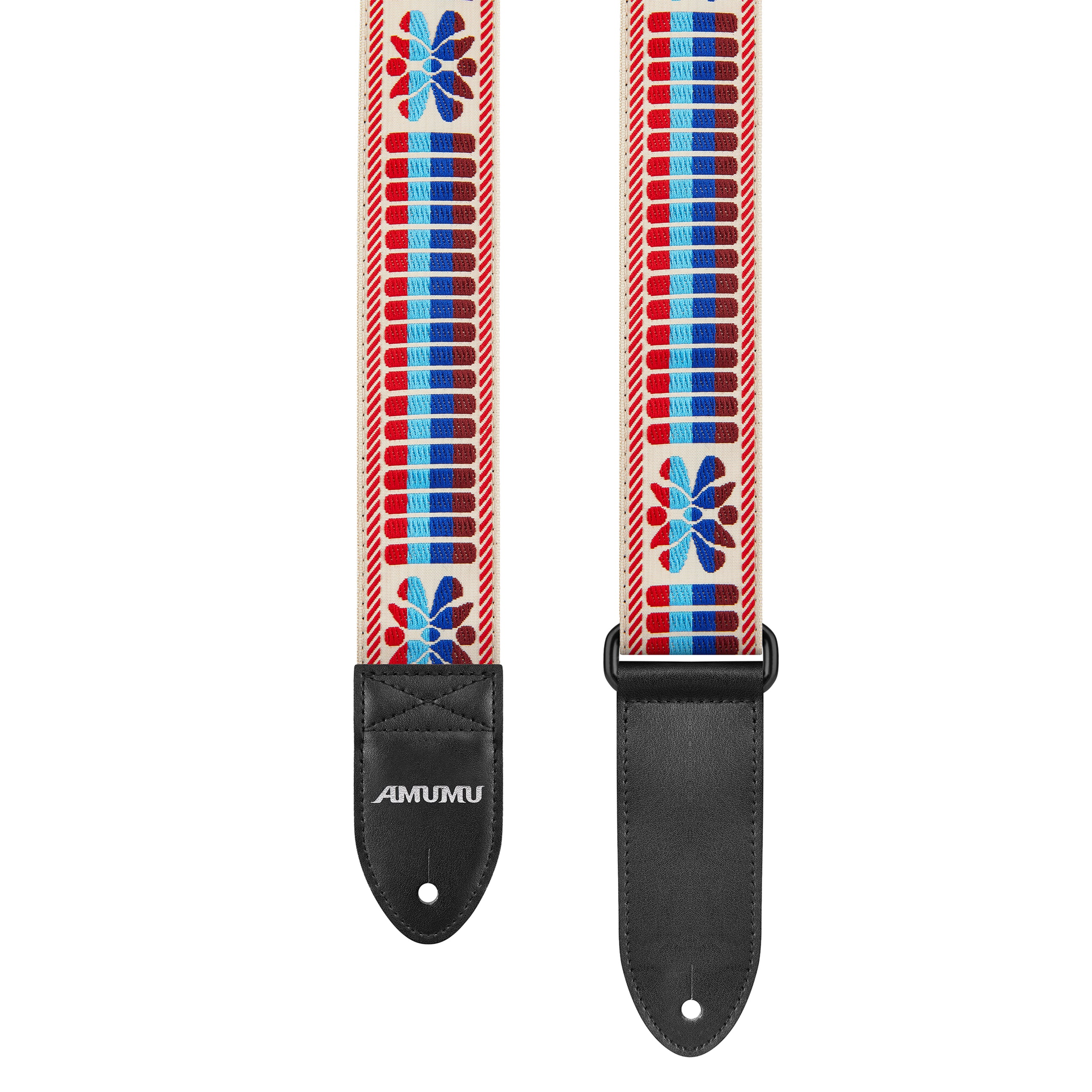 Amumu CO29J Woven Color Stripe Guitar Strap