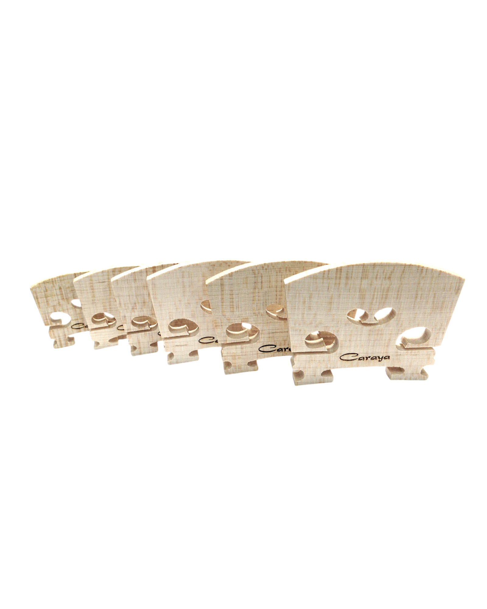 Caraya CVB06 Maple Wood Violin Bridge - 4/4, 3/4, 1/2, 1/4, 1/8, 1/16