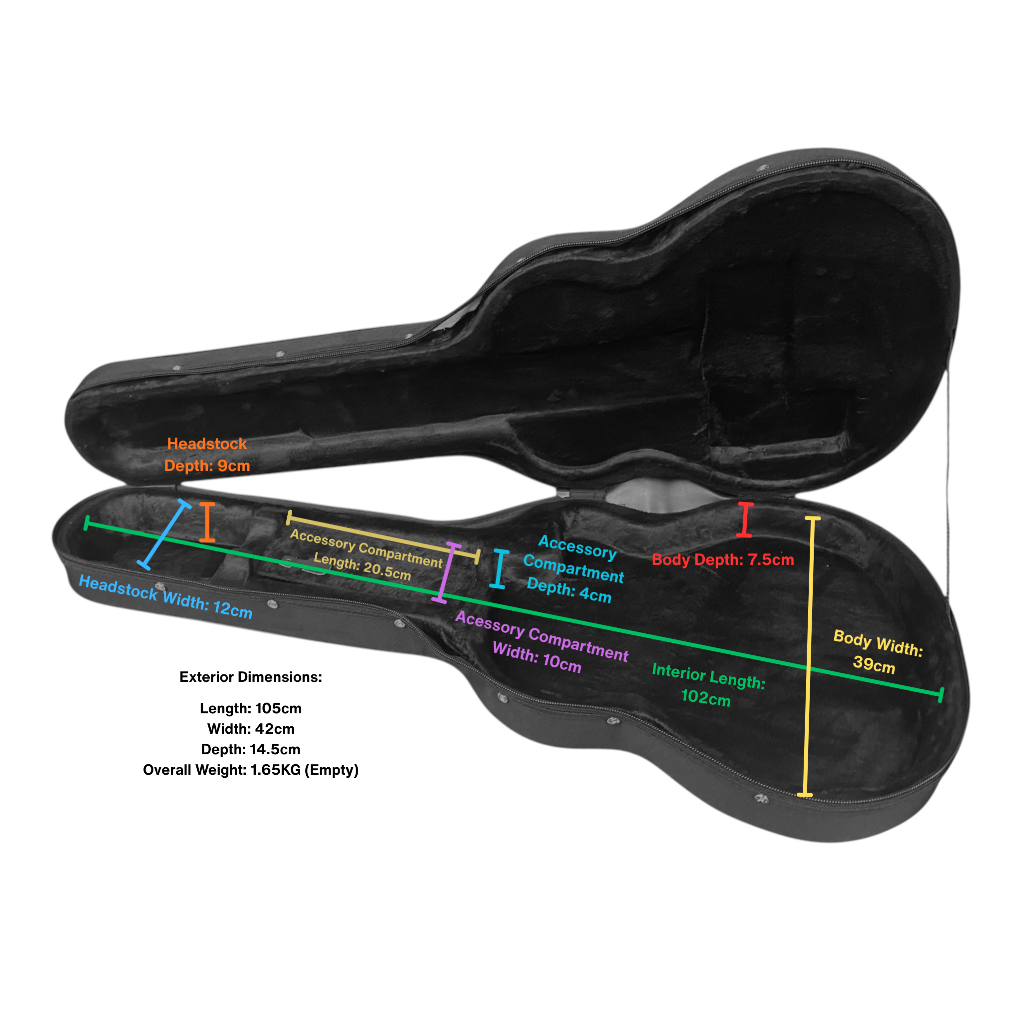 FC001 Foam Case for Caraya/Haze "MultiSpecialist" Series Guitars
