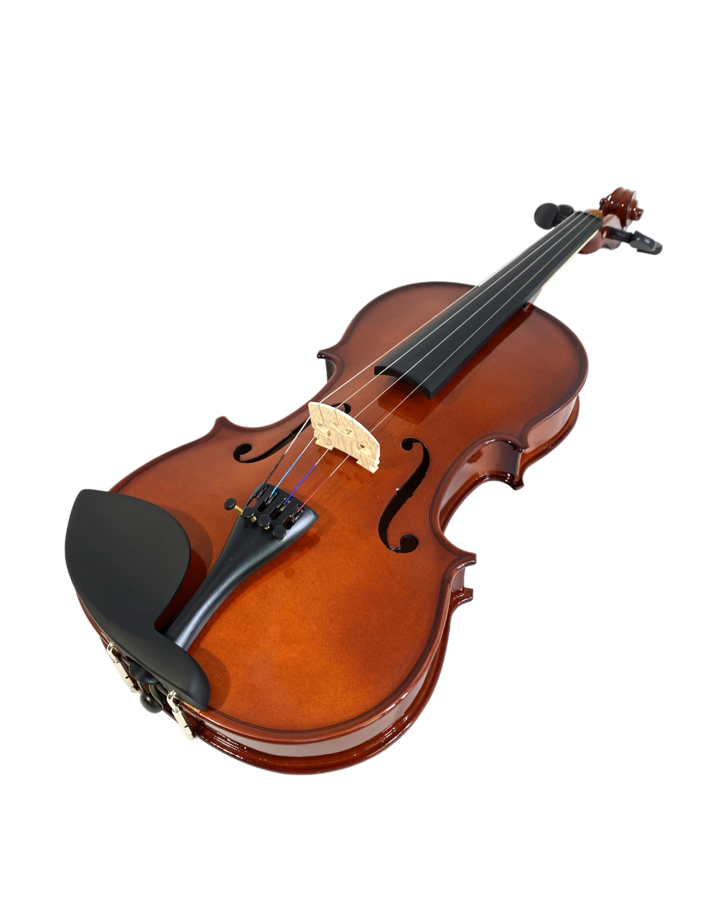 Caraya 4/4-1/16 size Violin outfit w/Extra strings, Foam Hard Case, Bow, Rosin,Tuner, Grip, Shoulder Rest, Stand, Collimators- MV001PK2