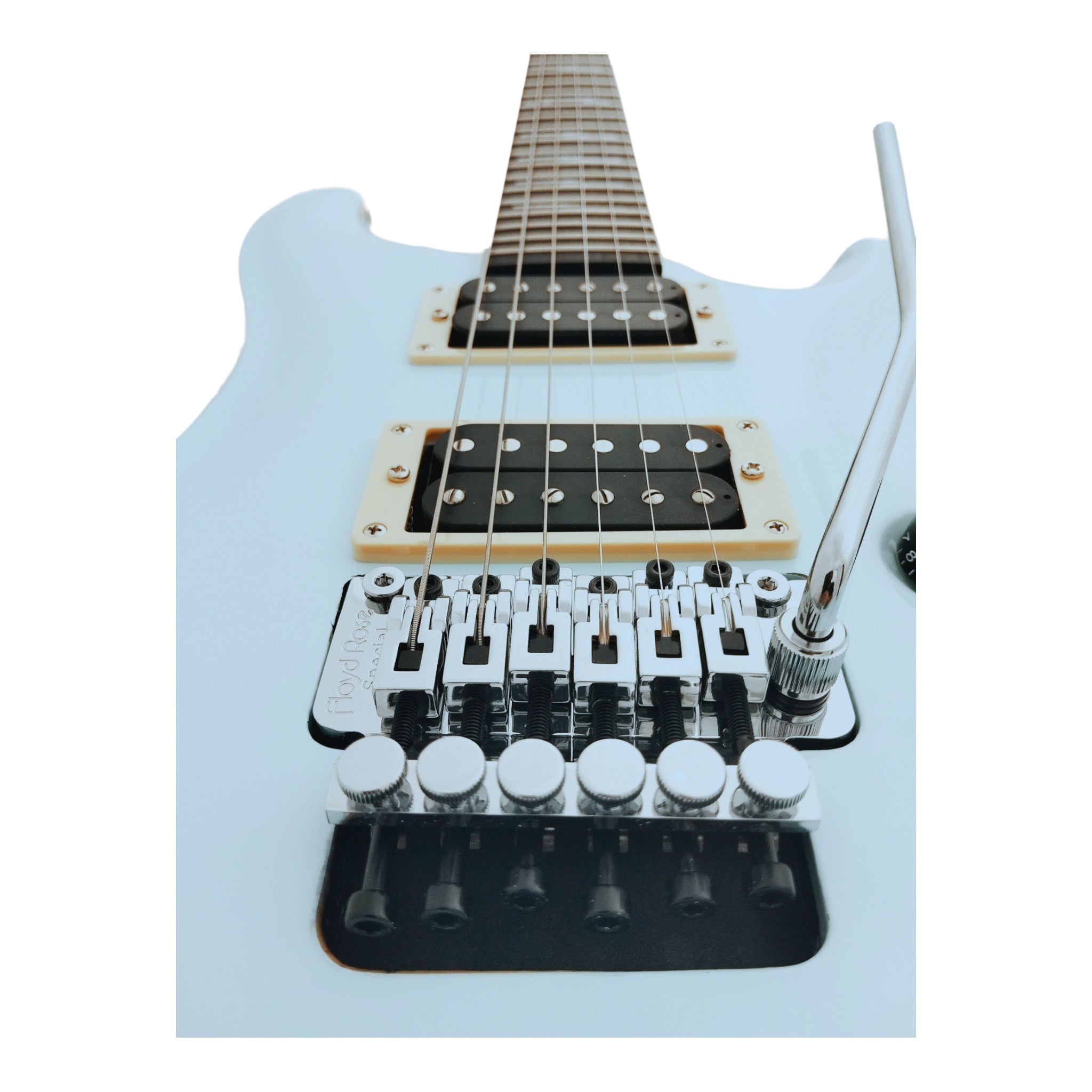 Caraya PRS24FR Light Blue Electric Guitar with Floyd Rose Bridge