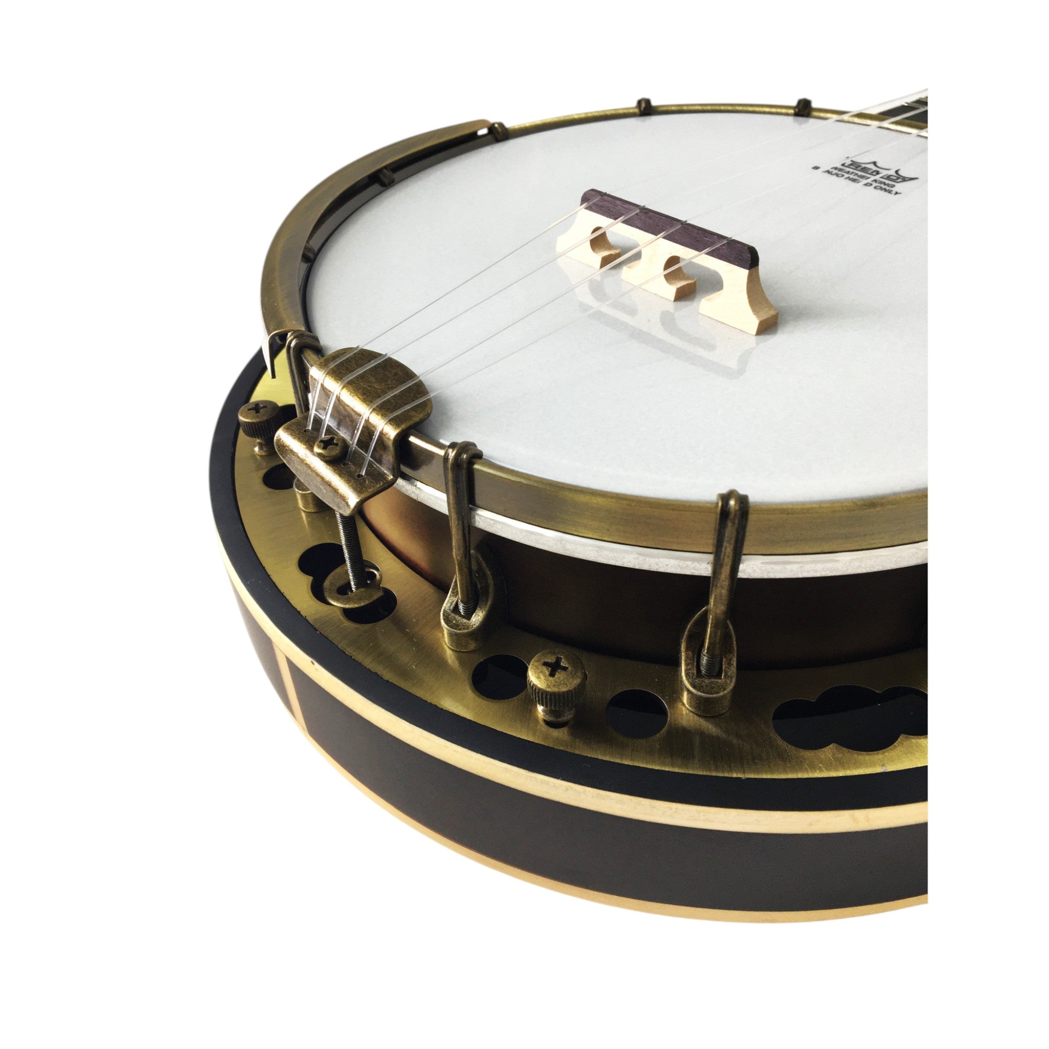 Caraya 4-String Maple Body Resonator Banjolele - Natural SBJUK118 + Stand