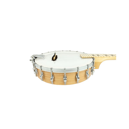 Caraya 17 Fret Tenor Banjo Natural BJ24 + Stand