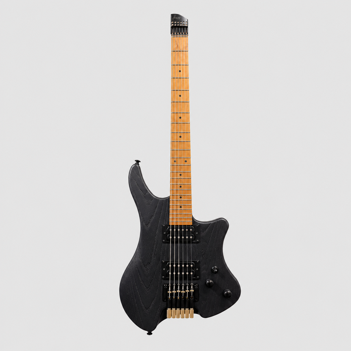 (PREORDER: EST. JAN 2027)  Haze HL1BK Light Blue Headless Electric Guitar with Split Coil