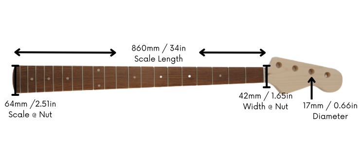 Haze HSPB1910GNS1W Electric Bass Guitar Neck – Kookaburra Music Tree
