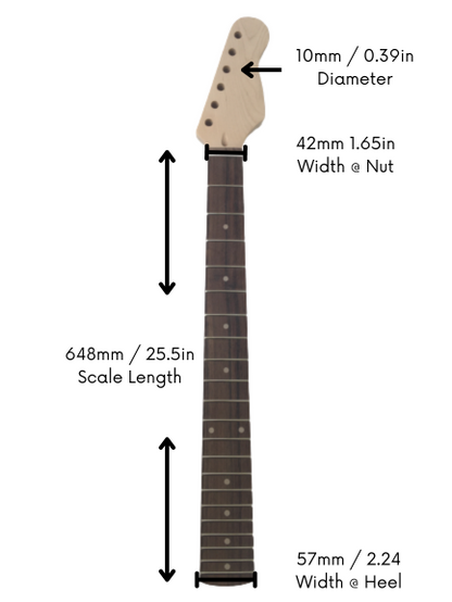 Thinnest neck electric guitar deals