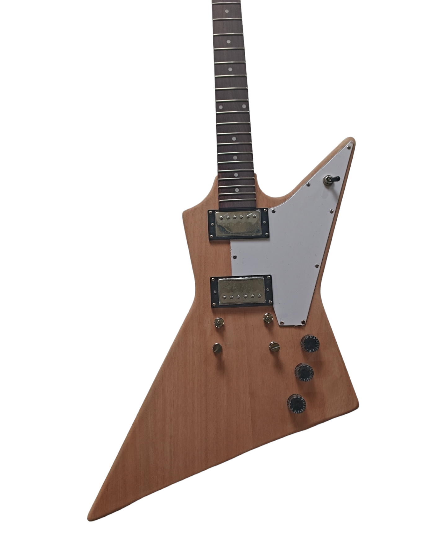 DIY DKE1958A Electric Guitar DIY Kit, Complete No-Soldering, Mahogany Body. have one black and one white pickguards