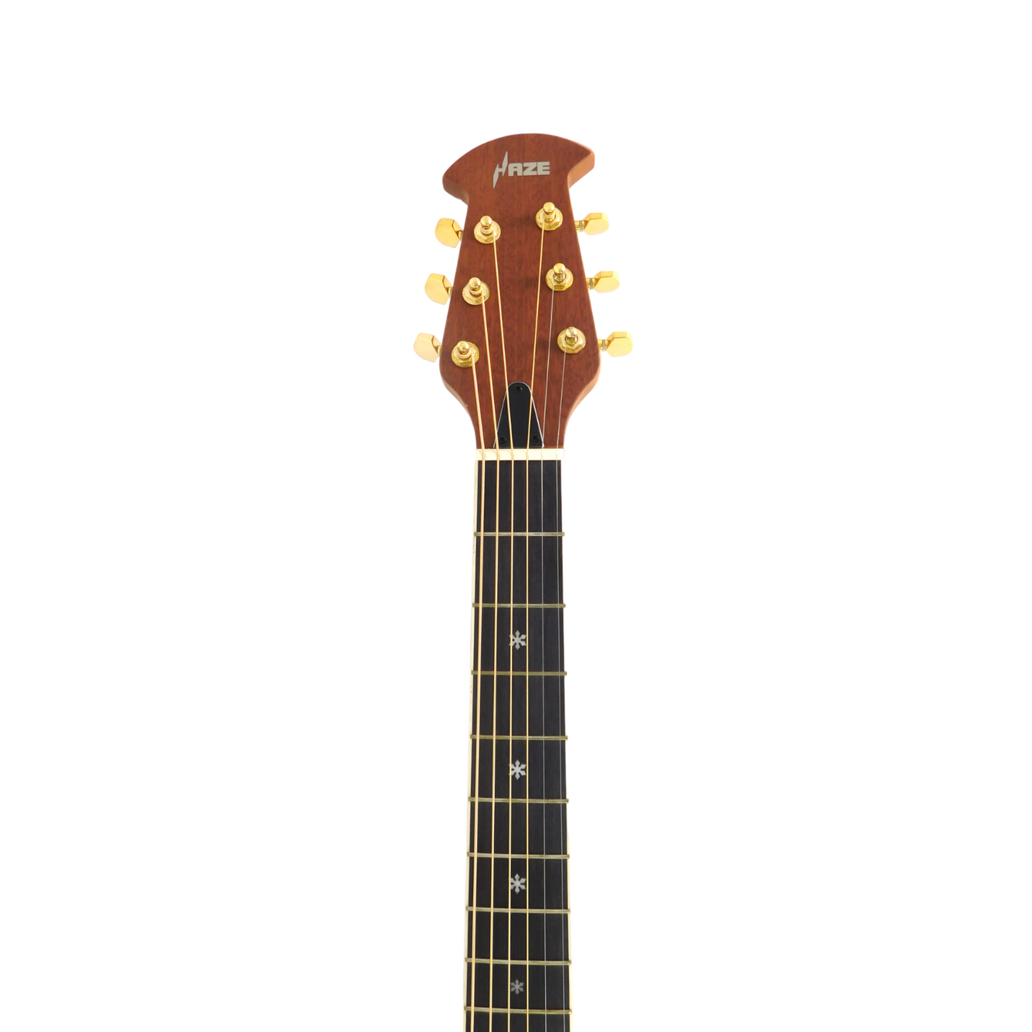 Haze SP723CEQBLS Round-Back Electric-Acoustic Guitar built in tuner + Free Gig Bag
