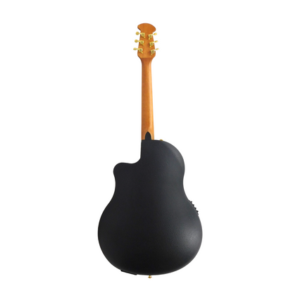 Haze SP723CEQBLS Round-Back Electric-Acoustic Guitar built in tuner + Free Gig Bag