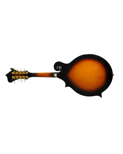 Caraya MA008EQVS F-Style Solid Top Electric-Mandolin, Vintage Sunburst + Free Gig Bag and strings