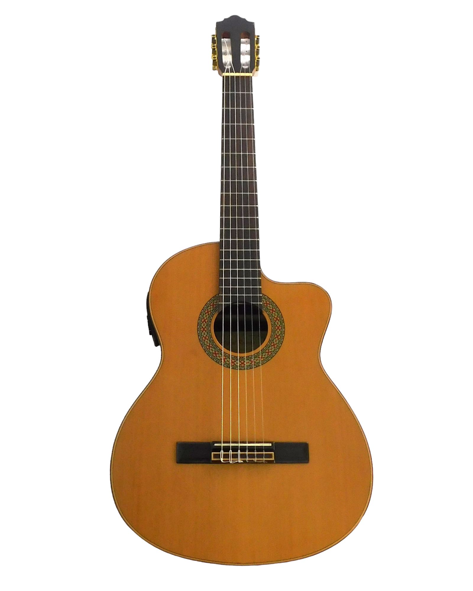 Miguel Rosales Solid Cedar Cutaway Built-In Pickup/Tuner Classical Guitar - Natural HS20CEQN