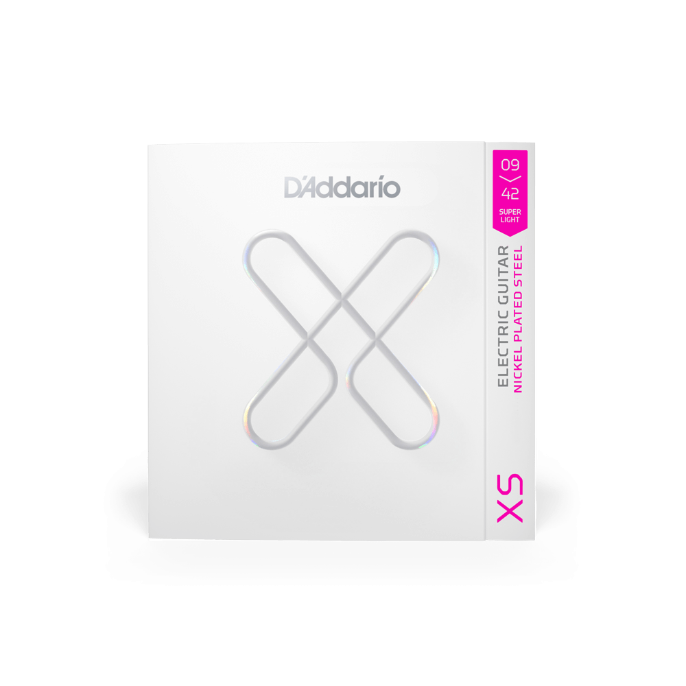 D’Addario 09-42 XS Coated Nickel Electric Guitar Strings – Super Light (.009–.042) (XSE0942)