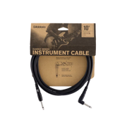 D'Addario Classic Series 1/4" Jack Instrument Cable - Right-Angle-Straight