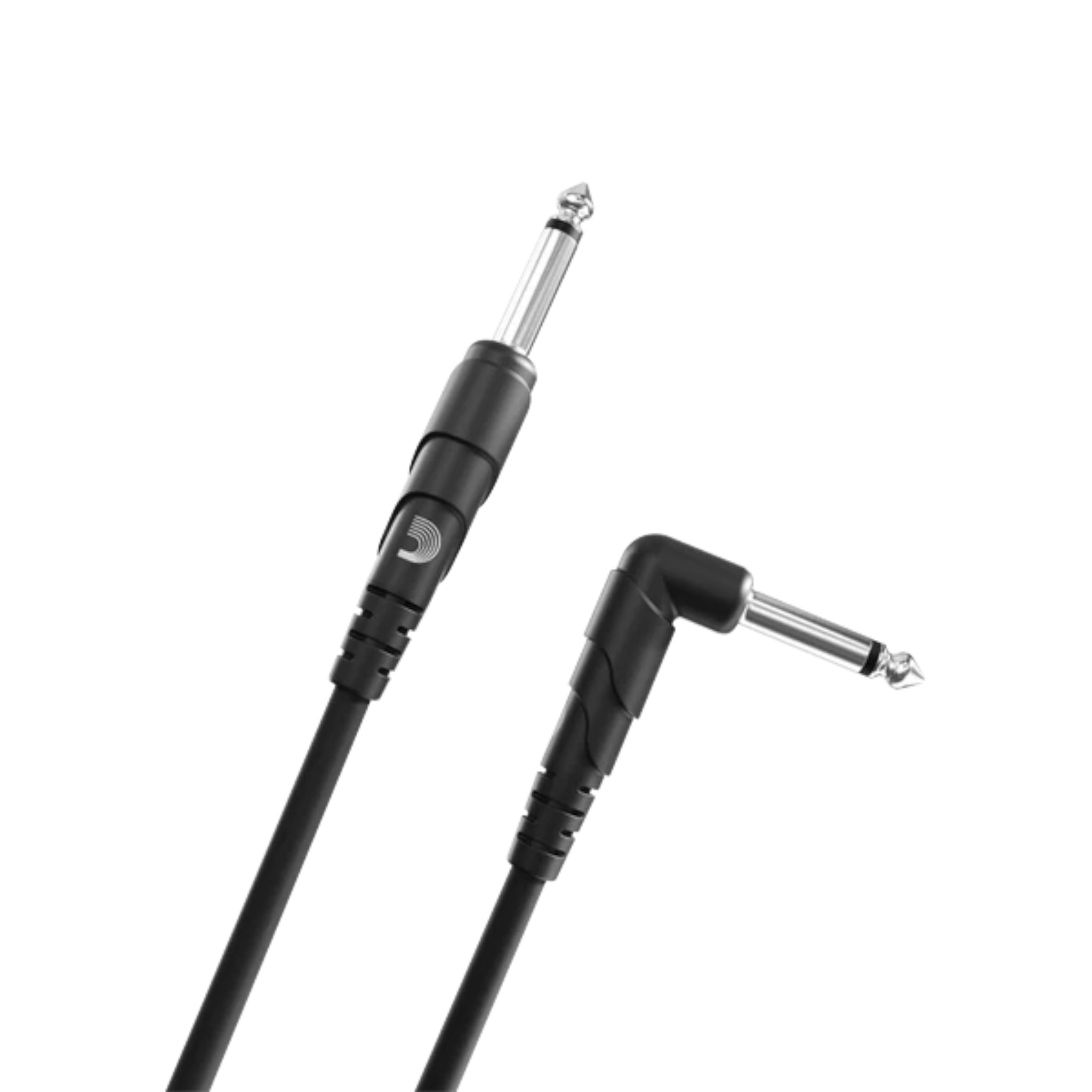 D'Addario Classic Series 1/4" Jack Instrument Cable - Right-Angle-Straight