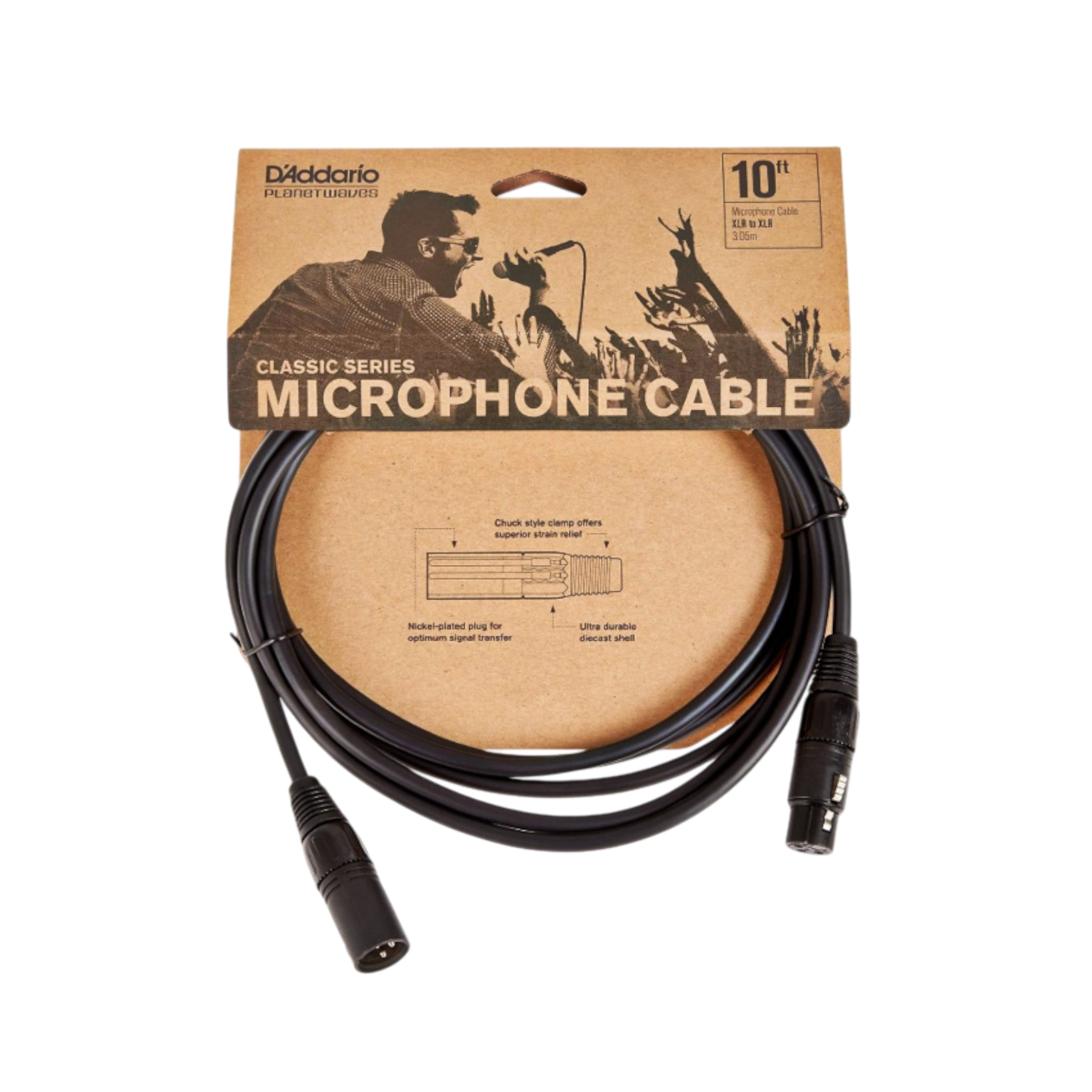 D'Addario Classic Series XLR Microphone Cable