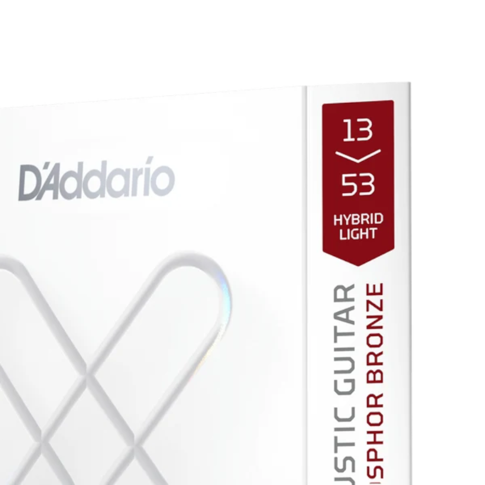 D'Addario 13-53 Coated Acoustic Guitar Strings - Hybrid Light (.013 - .053) (XSAPB1353)