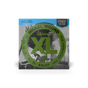 D'Addario 11-56 Nickel Wound Electric Guitar Strings - Medium Top/Extra Heavy Bottom (.011–.056) (EXL117)