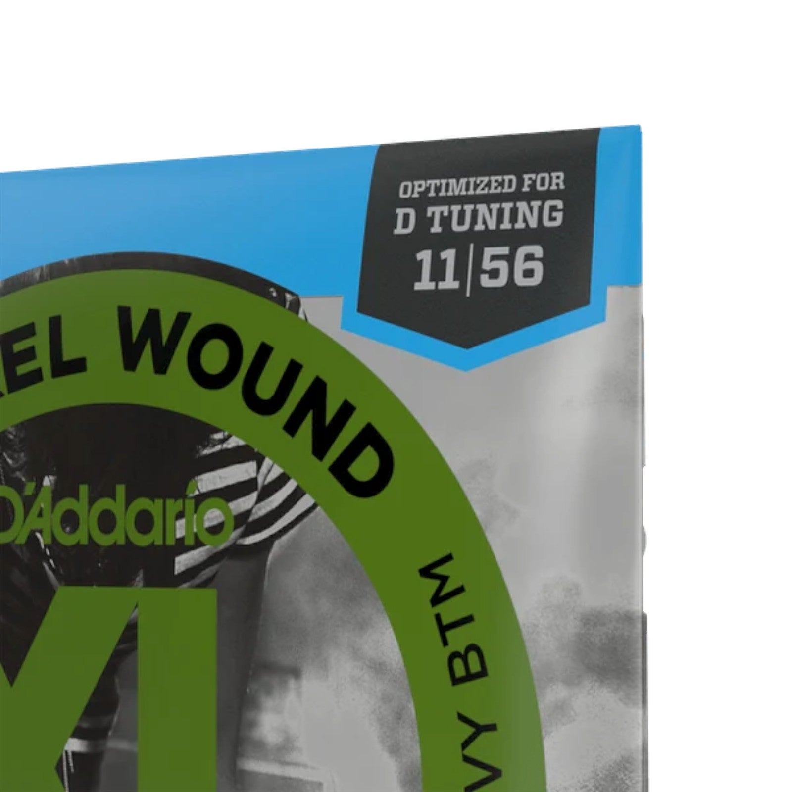 D'Addario 11-56 Nickel Wound Electric Guitar Strings - Medium Top/Extra Heavy Bottom (.011–.056) (EXL117)