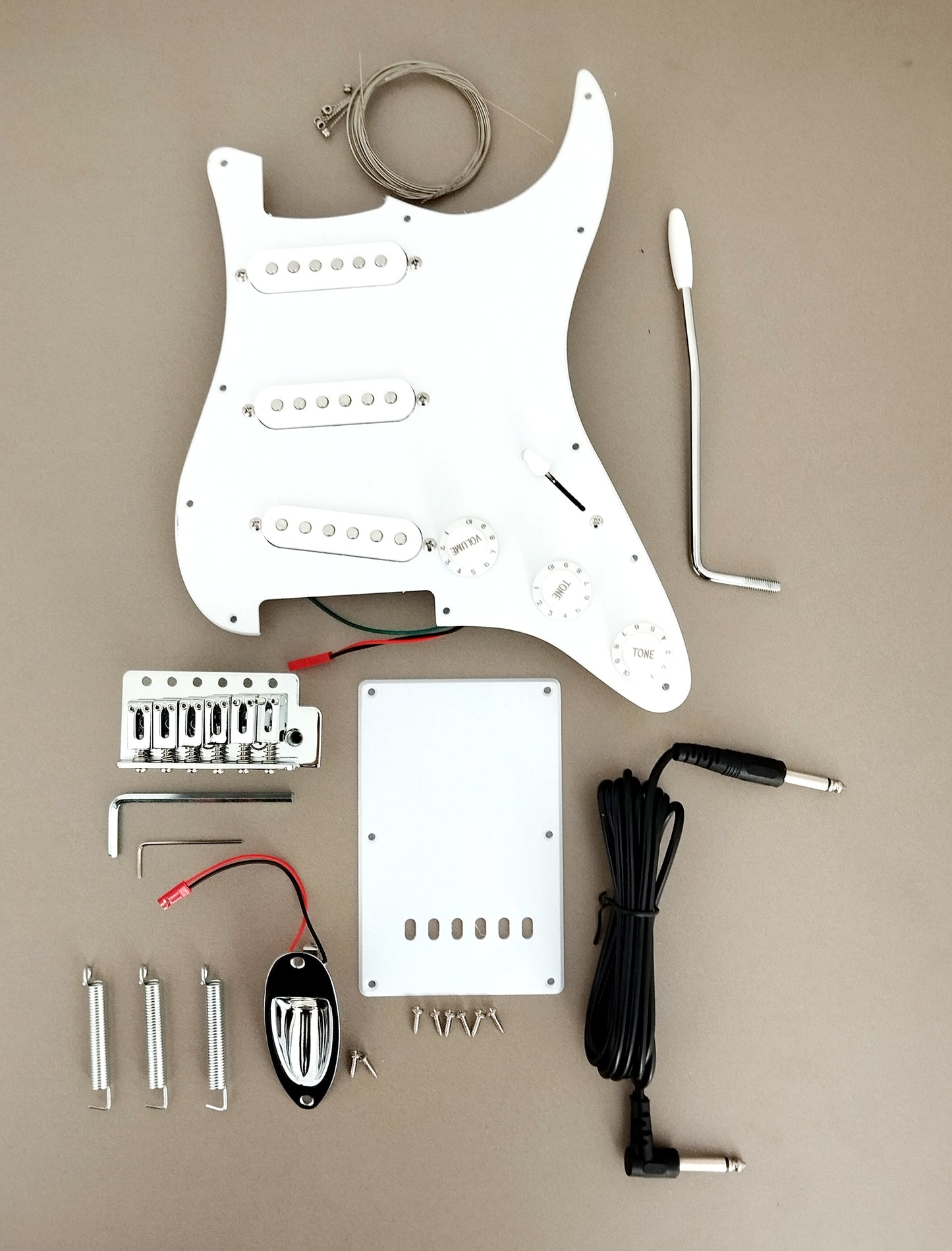 E200MDIY Mahogany Body Electric Guitar DIY Kit, No-Soldering, SSS