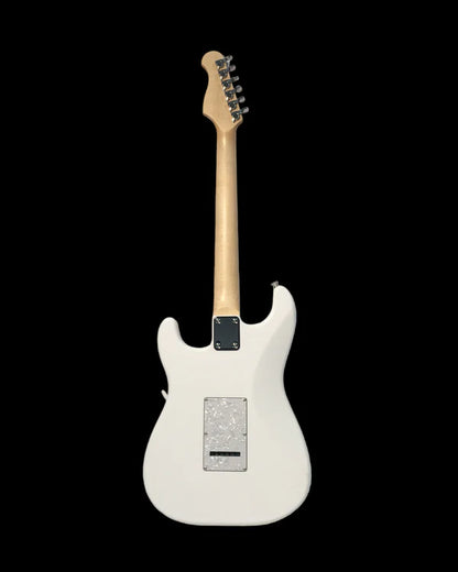 Haze E211 Classic Arctic White HST Electric Guitar Electric Guitar, Amp, Stand Pack!