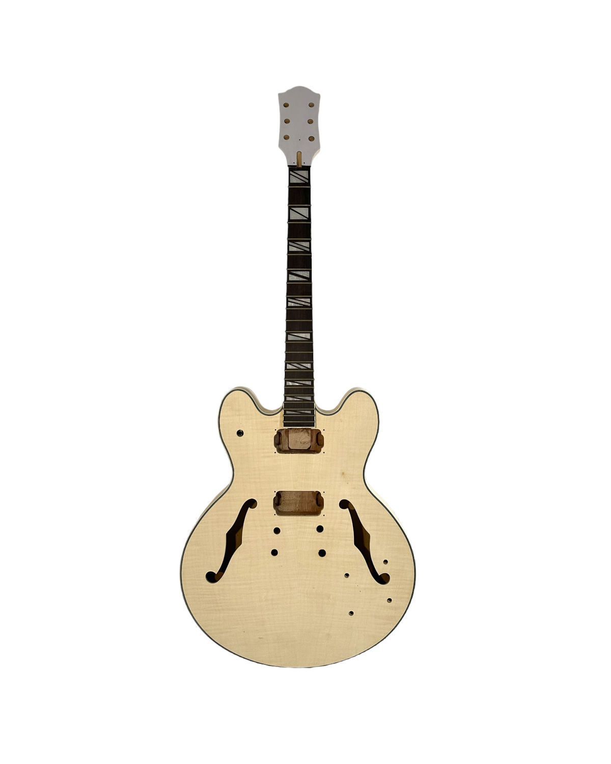 PREORDER: EST. NOV 2026 | E272DIY Complete No-Solder Semi-Hollow Body Electric Guitar DIY Kit, Set Neck