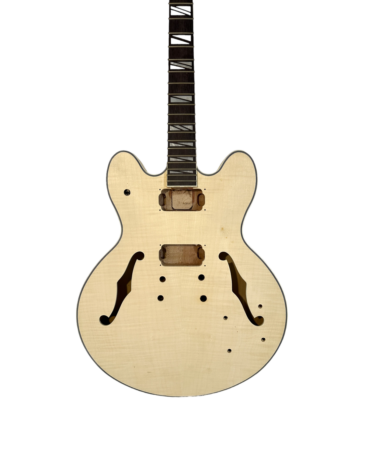 PREORDER: EST. NOV 2026 | E272DIY Complete No-Solder Semi-Hollow Body Electric Guitar DIY Kit, Set Neck