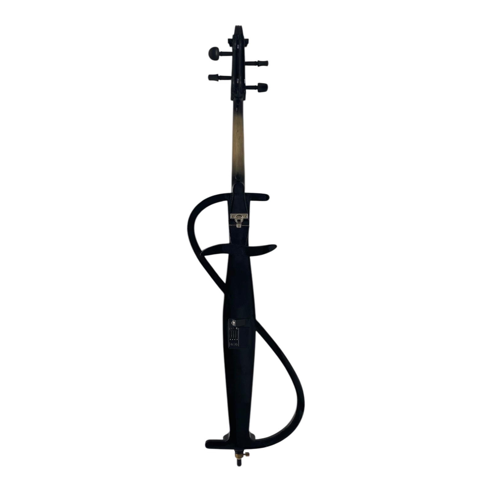 Symphony EC01BK Portable Hand-Carved Solid Catalpa Electric Cello Outfit in Gloss Black