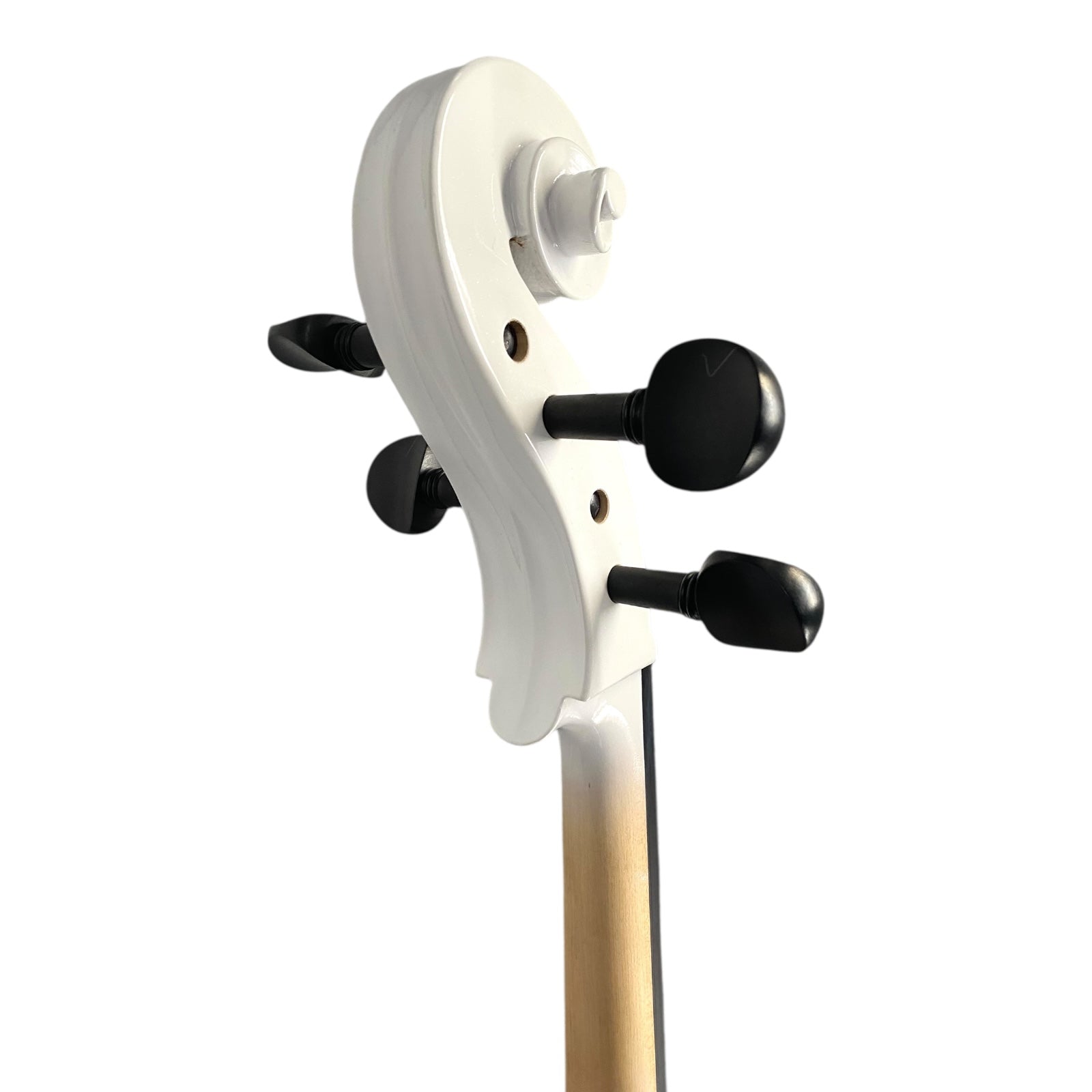 Symphony EC02WH Foldable Hand-Carved Solid Catalpa Electric Cello Outfit in Gloss White