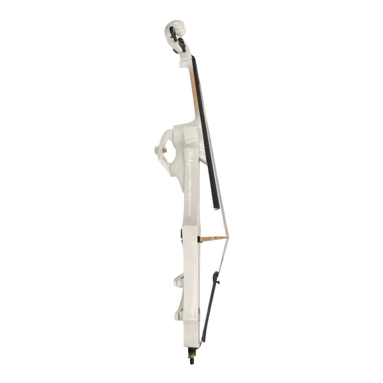 Symphony EC02WH Foldable Hand-Carved Solid Catalpa Electric Cello Outfit in Gloss White