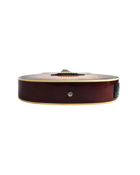 Haze F631BCEQBSGA15T Thin Body Acoustic Guitar, Sunburst, EQ, Cutaway + 15W Amplifier, Free Gig Bag, Picks