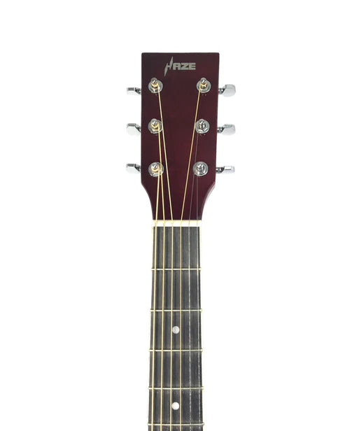 Haze F631BCEQBSGA15T Thin Body Acoustic Guitar, Sunburst, EQ, Cutaway + 15W Amplifier, Free Gig Bag, Picks