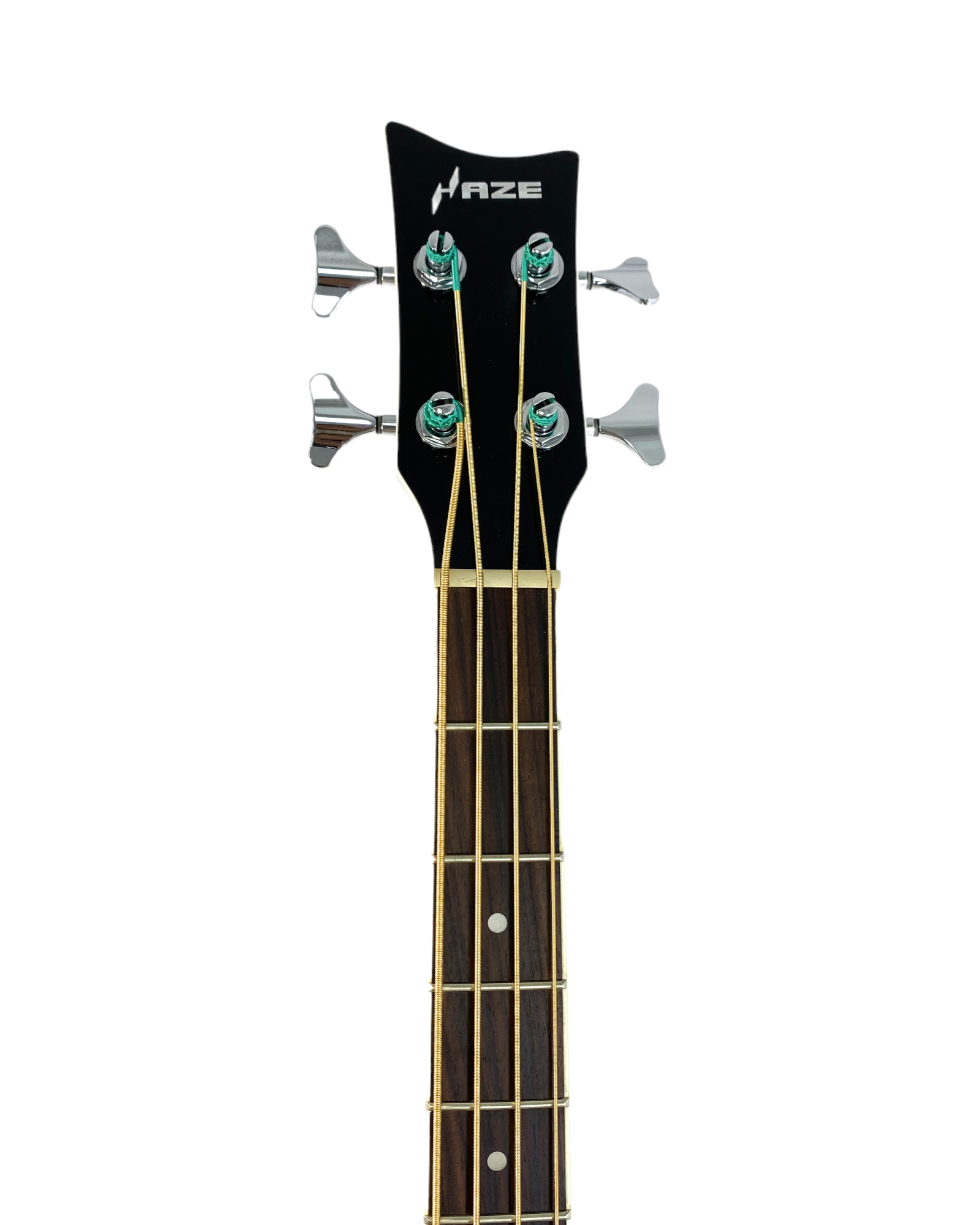 Haze FB711BCEQBK44 4-String Electric-Acoustic Bass Guitar, Black + Free Gig Bag