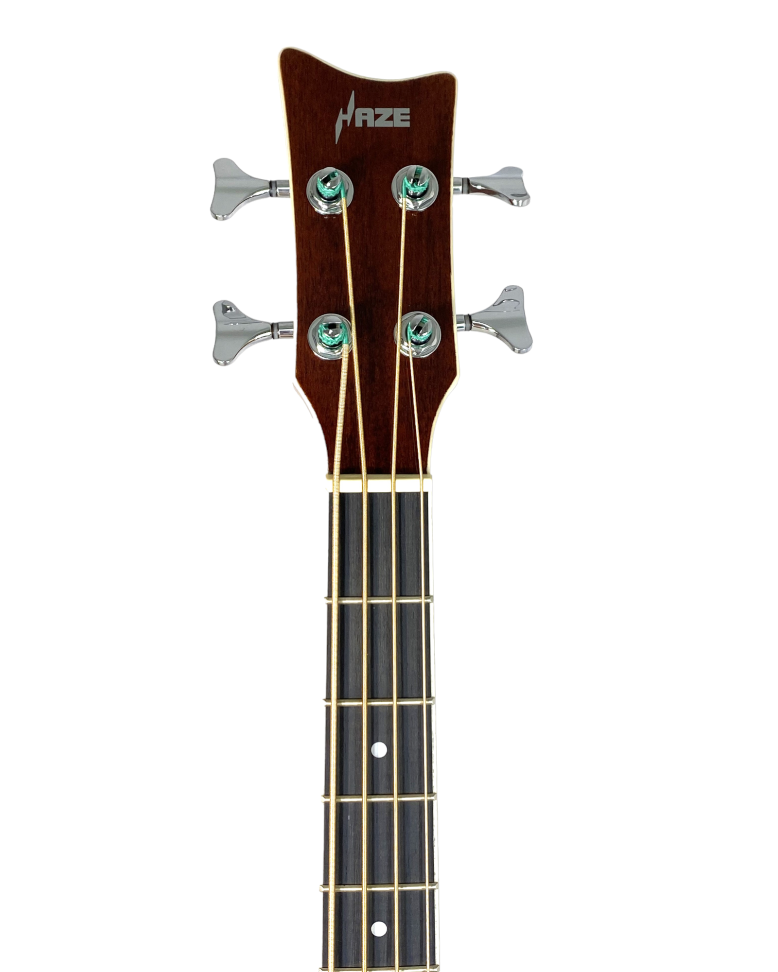 Haze FB711BCEQN34 3/4 4-String Electric-Acoustic Bass Guitar Natural + Free Gig Bag